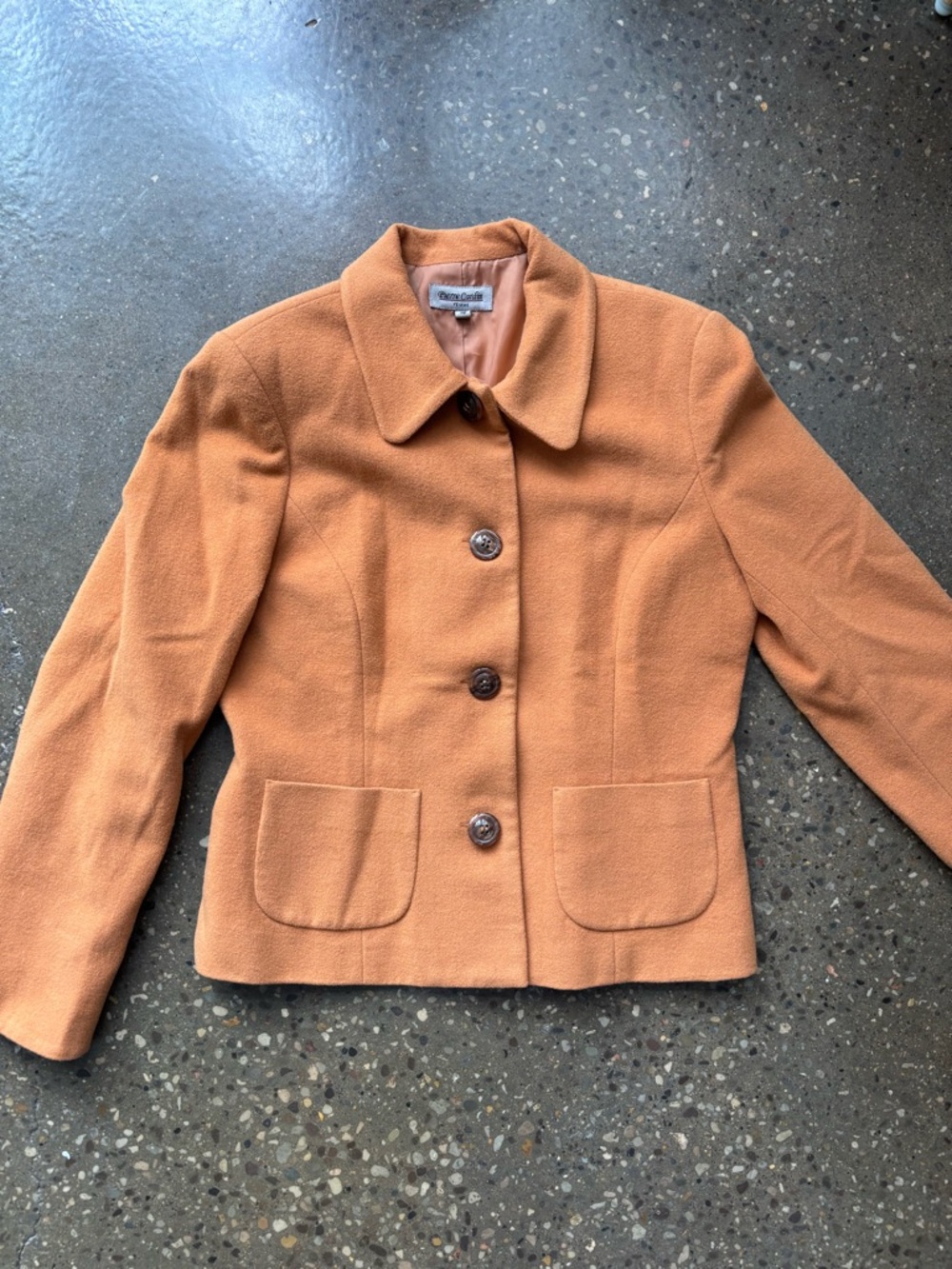 Pierre Cardin Women's Orange Blazer-style Jacket